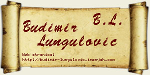 Budimir Lungulović vizit kartica